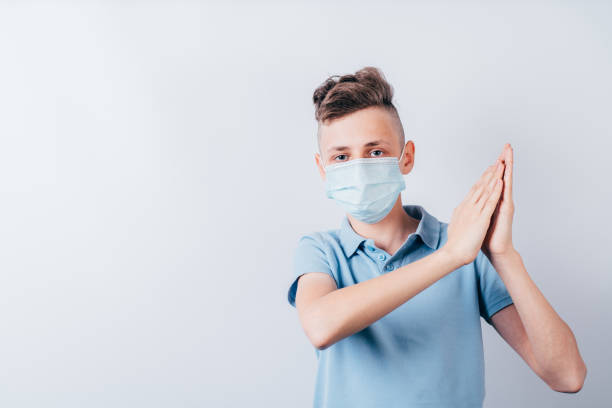 Congratulation and appreciation concept. Lockdown over. Cheerful woman clapping her hands giving an applause. Teamwork, achievement, motivation concept