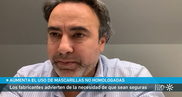 (Audio) «Canal Sur» entrevista a Francisco Sánchez, sobre la importancia del uso de mascarillas homologadas en navidad