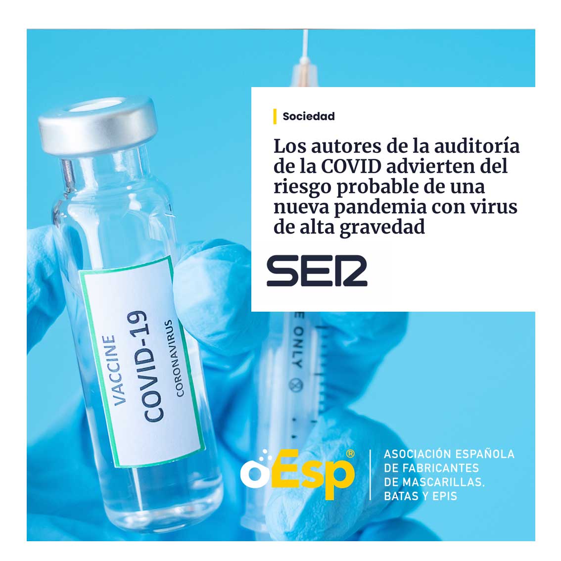 Los autores de la auditoría de la COVID advierten del riesgo probable de una nueva pandemia con virus de alta gravedad