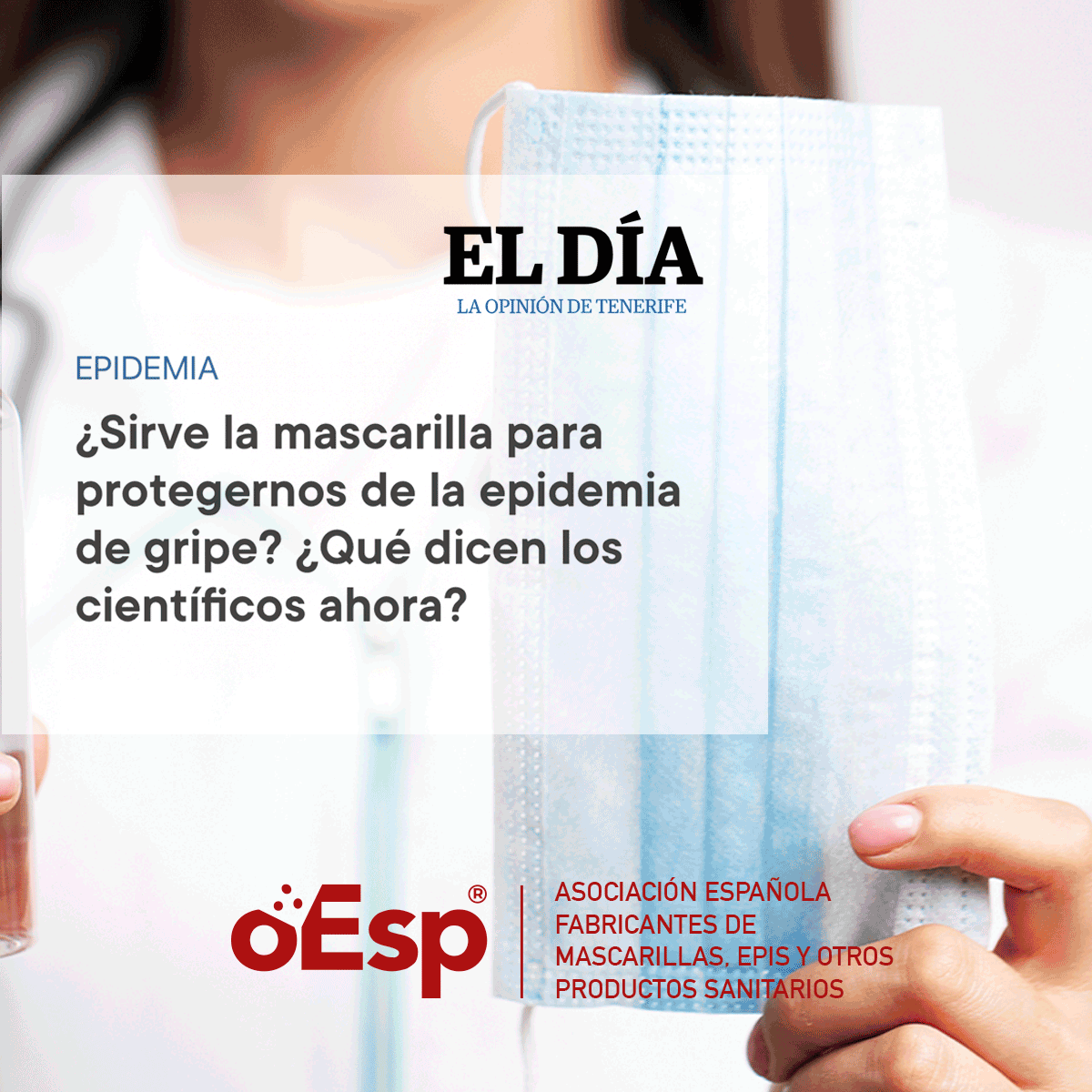 ¿Qué dicen los científicos sobre la mascarilla para protegernos de la epidemia de gripe? … SI PROTEGE